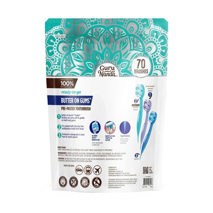 Ready-to-Go Butter on Gums Pre-Pasted Toothbrushes