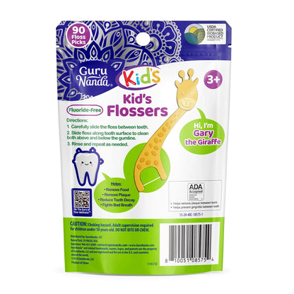 Kids' Giraffe Shaped Flossers, Fluoride-Free
