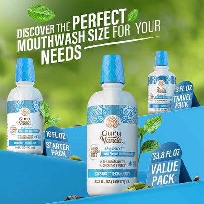 Oxyburst Whitening Oral Rinse, Fresh Mint