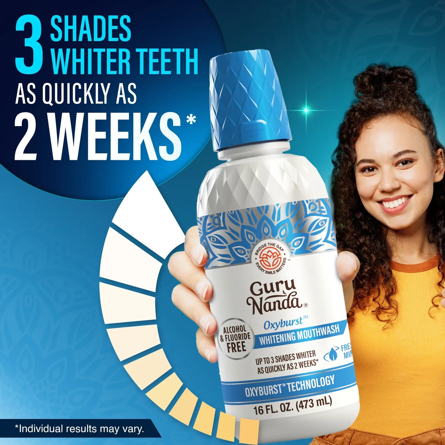 Oxyburst Whitening Oral Rinse, Fresh Mint