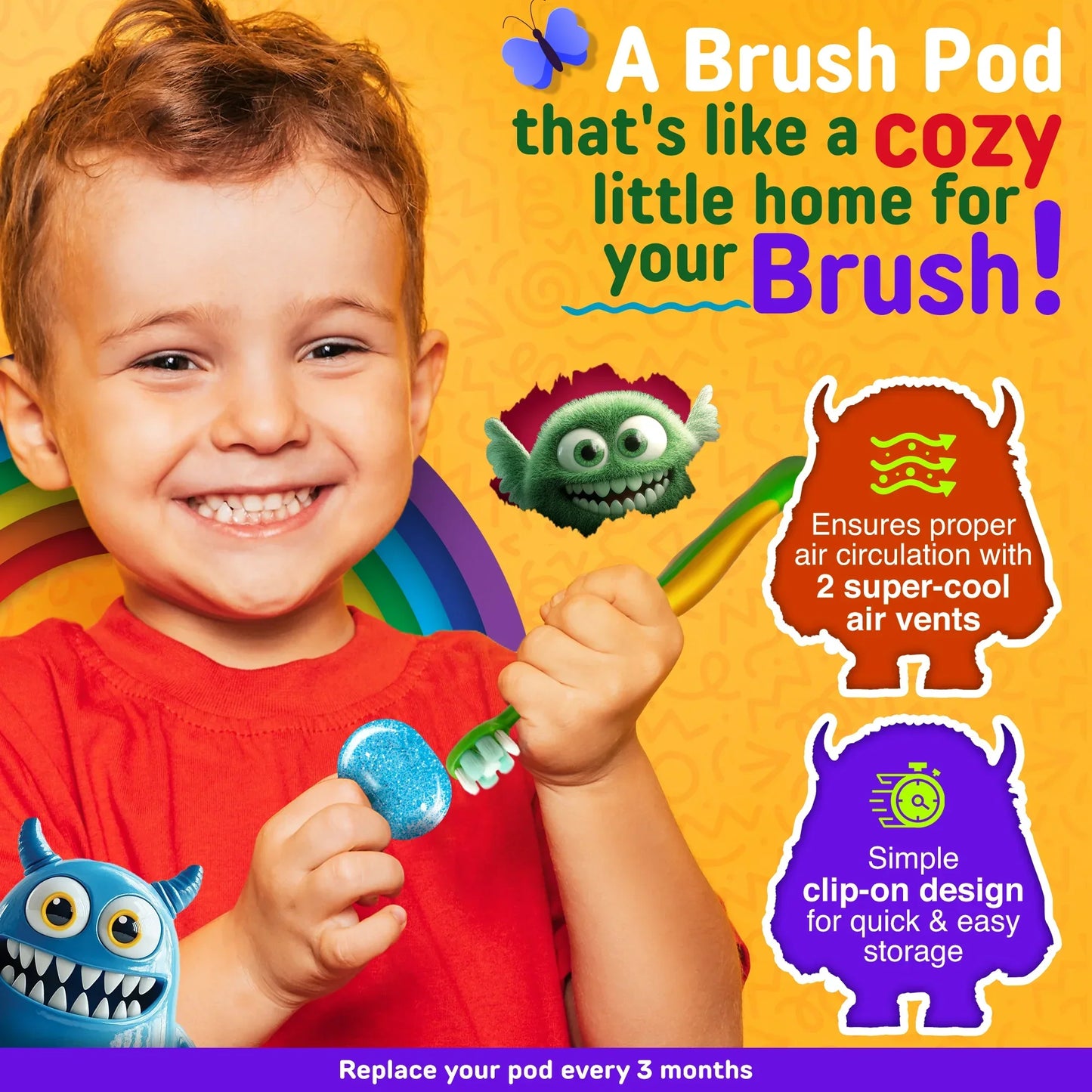 Kids' Brush Pod Toothbrush Protector – 1 Count