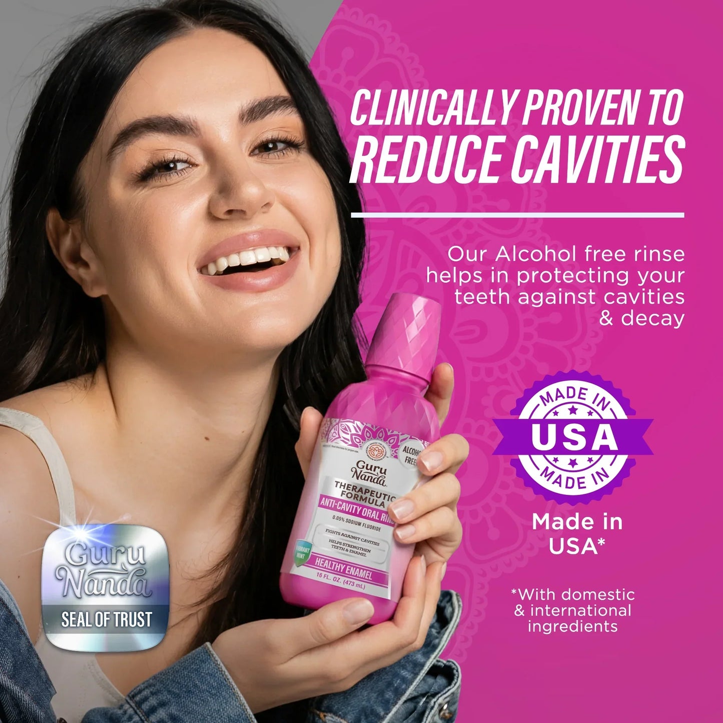 Anti-Cavity Oral Rinse, Vibrant Mint