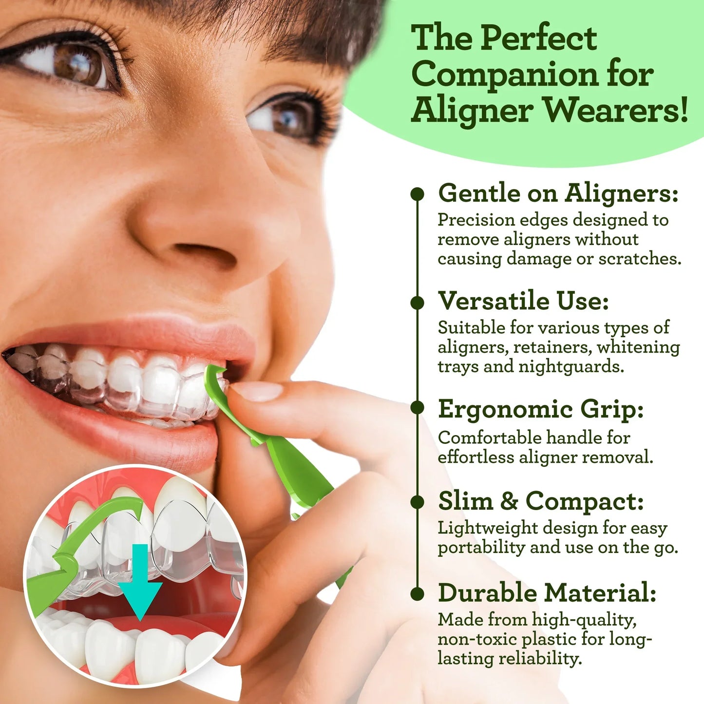 Ultimate Dual Function Tongue Scraper with Aligner Remover – 40 Count