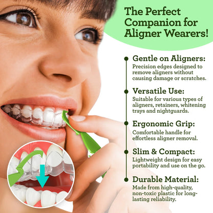 Ultimate Dual Function Tongue Scraper with Aligner Remover – 40 Count