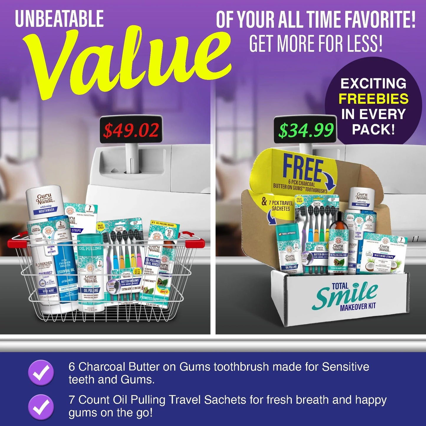 Total Smile Makeover Kit - Charcoal