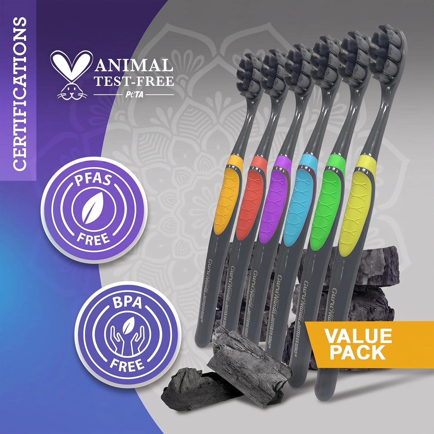 Butter On Gums Charcoal Toothbrush
