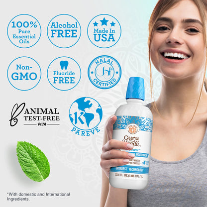 Oxyburst Whitening Oral Rinse, Fresh Mint