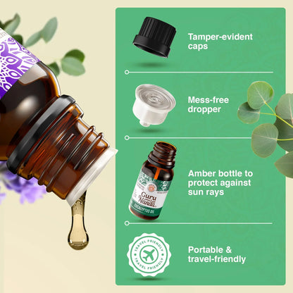 Four Essential Classics Set- Frankincense, Lavender, Eucalyptus, & Orange 4 x 15mL