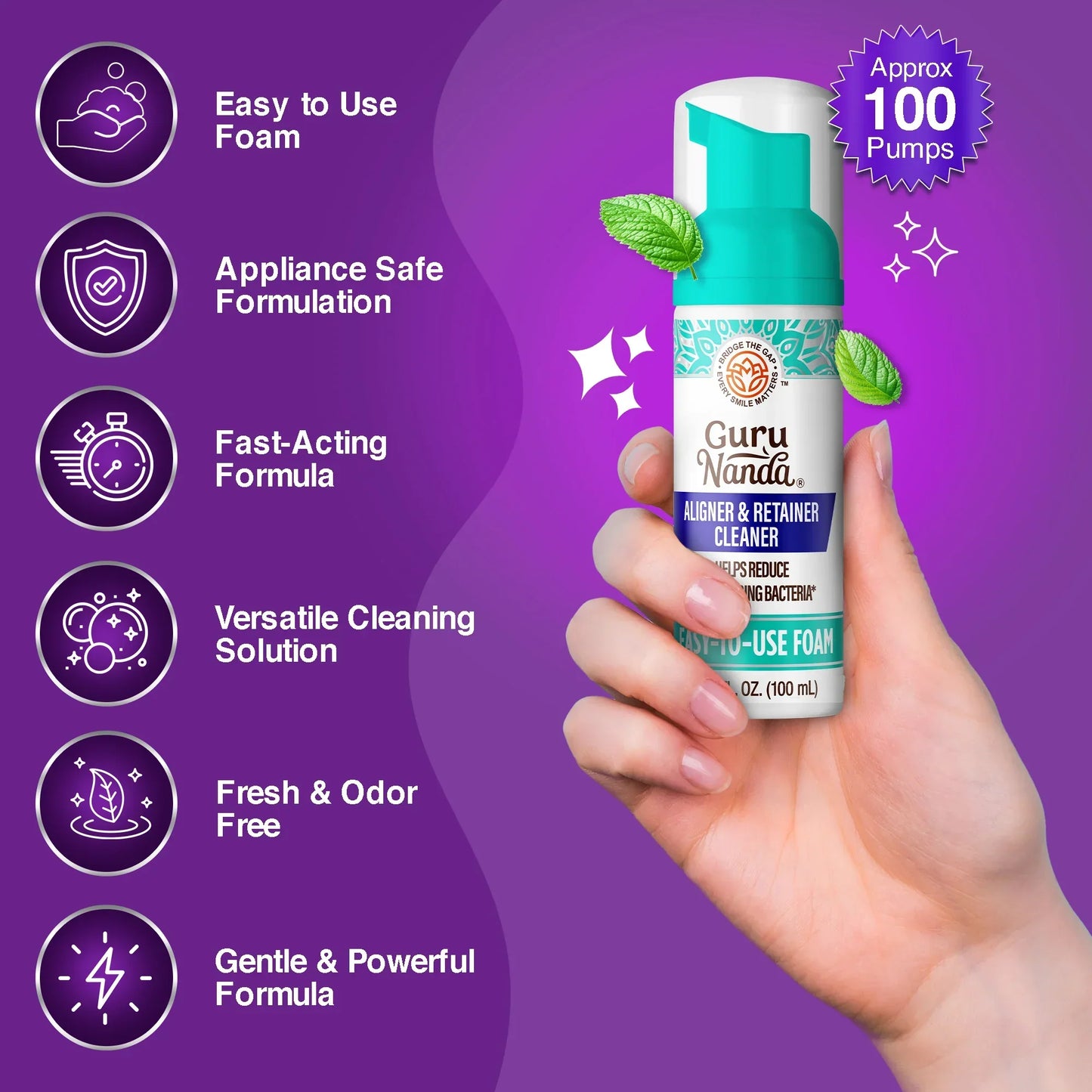 Aligner & Retainer Foam Cleaner – 3.38 fl oz