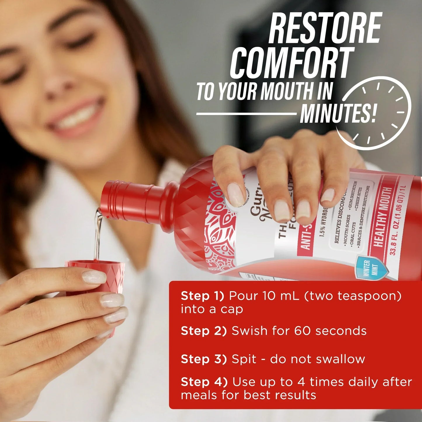 Anti-Sore Oral Rinse, Winter Mint