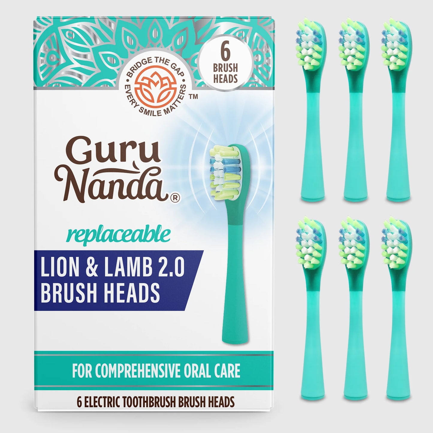 Lion & Lamb 2.0 Replacement Brush Heads – 6 Pack