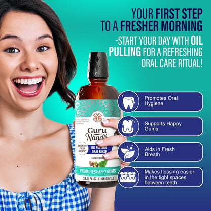 Farmed Mint Oil Pulling with 7 Essential Oils & Vitamins D3, E & K2