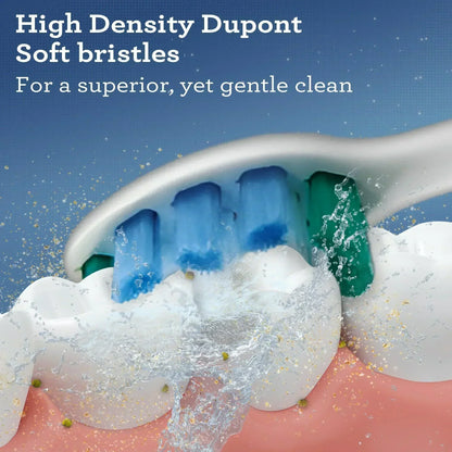Steel Sonic Toothbrush Replacement Brush Heads – 6 Pack