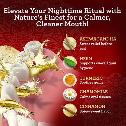 Cinnamon & Coconut Oil Pulling with Neem & Ashwagandha
