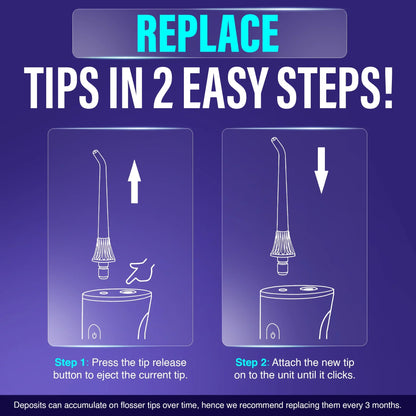 Replacement Water Flosser Tips for Model R3100/R3100A 6-Pack