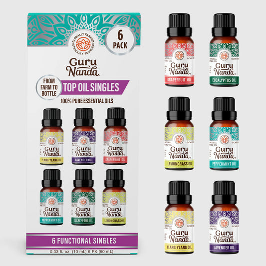6 Essential Oils Single Notes Set, 10 ML