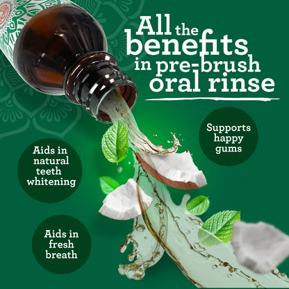 Coconut & Peppermint Oil Pulling, Starter Kit – 8 fl. oz.