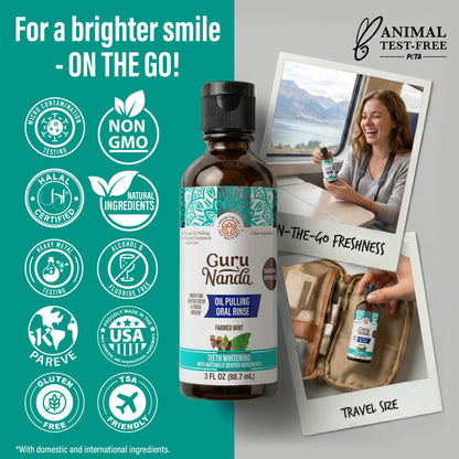 Farmed Mint Oil Pulling with 7 Essential Oils & Vitamins D3, E & K2