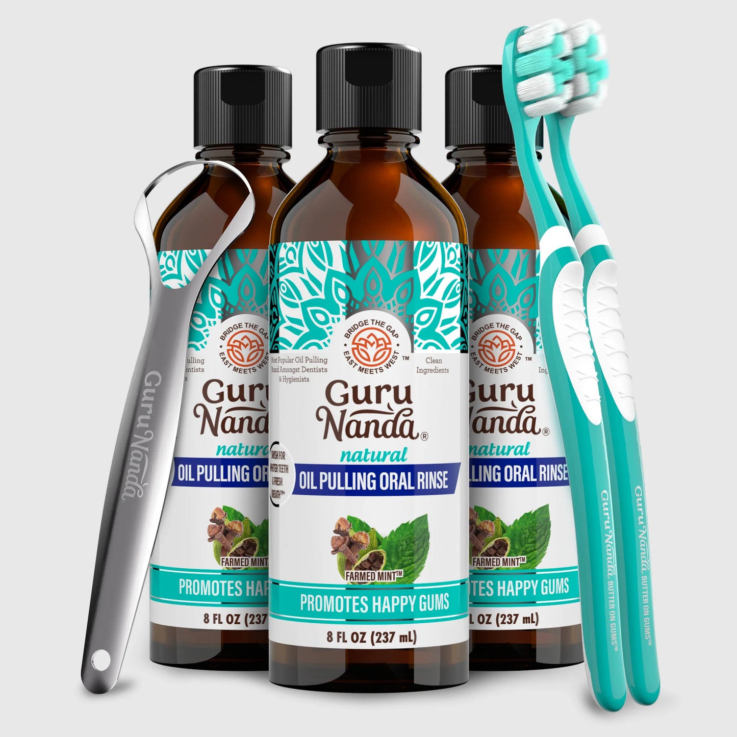 Farmed Mint Oil Pulling with 7 Essential Oils & Vitamins D3, E & K2